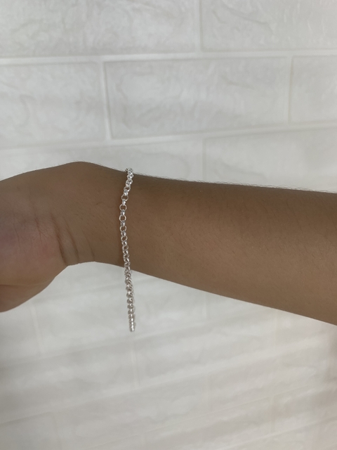 Pulseira Lisa Elo Prata 925