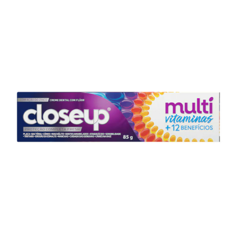 Creme Dental CloseUp Fresh c/ Fluor Multi Vitaminas 85g