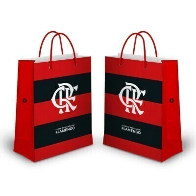 Sacola de Presente Flamengo 24X10X32 cm
