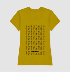 Camiseta de algodão com estampa ícones country.
