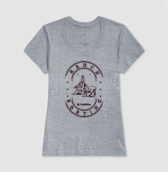 Camiseta Feminina Regular Estampa Brasão Ranch Sorting - loja online