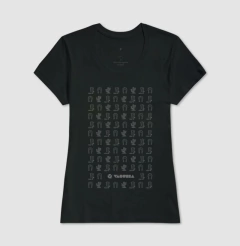 Camiseta de algodão com estampa ícones country.