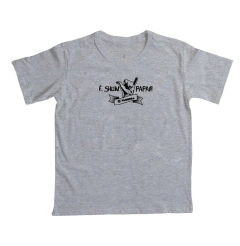 Camiseta de algodão infantil com estampa é show papai.
