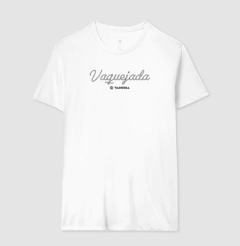 Camiseta masculina de algodão com estampa vaquejada corda.
