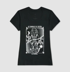 Camiseta de algodão com estampa rainhas do sertão.