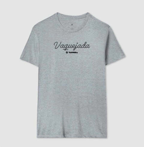 Camiseta masculina de algodão com estampa vaquejada corda.
