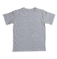 Camiseta infantil de algodão com estampa vqr escrito peito