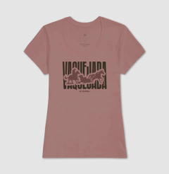 Imagem do Camiseta Feminina Regular Estampa Vaquejada Letras