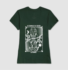 Camiseta de algodão com estampa rainhas do sertão.