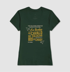 Camiseta Feminina Regular Estampa Carro Importado - loja online