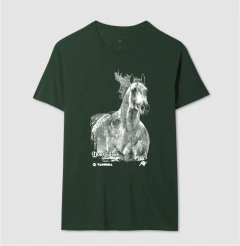 Camiseta masculina de algodão com estampa Don Silver.