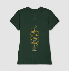 Camiseta Feminina Regular Estampa Fé no Pai - loja online