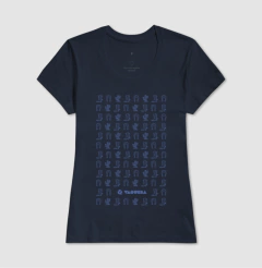 Camiseta de algodão com estampa ícones country.