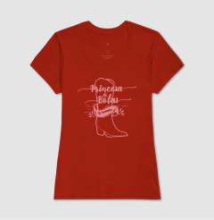 Imagem do Camiseta Feminina Regular Estampa Princesa de Botas