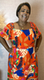 Vestido Lorena Tropical laranja - Voelly | Moda Feminina 