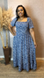 Vestido Yasmim Liberty Azul - Voelly | Moda Feminina 