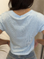 Blusa Canelada - Manga Curta na internet