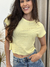 Blusa Canelada - Manga Curta