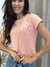 Blusa Canelada - Manga Curta - ASIMI