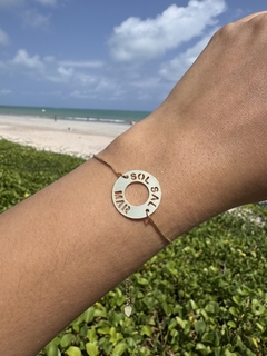 Pulseira Sol, Sal e Mar Folheada Dourada - Alma de Mar Acessórios 