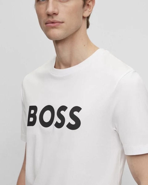 Camiseta com aplicação big logo branca