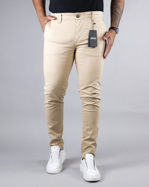 Calça alfaiataria bege