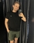 Camiseta regular fit preta - loja online