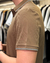 Polo c/ logo alto relevo marrom - Da Gringa Store | Moda Masculina 