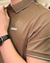 Imagem do Polo c/ logo alto relevo marrom