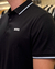 Polo c/ logo alto relevo preto
