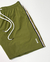 Bermuda em tactel faixa lateral verde musgo - comprar online