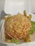 Imagen de Hamburguesa de lentejas con papas al horno con piel