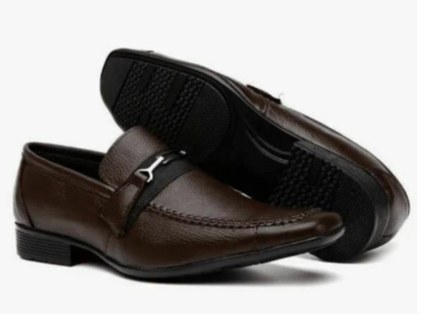 Sapato Social Masculino Marrom Fosco