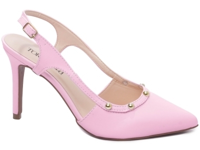 Scarpin Feminino Crivo Salto 9 cm Rosa
