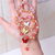 Bracelets with butterfly beads for women and girls, elastic rope bracelet on internet
