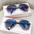 Men's gradient sunglasses, pilot sunglasses with large frame
