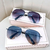 Men's gradient sunglasses, pilot sunglasses with large frame
