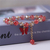Bracelets with butterfly beads for women and girls, elastic rope bracelet on internet
