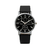 Image of Quartz watch with three eyes for men, chronograph with blue glass strap
