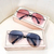 Men's gradient sunglasses, pilot sunglasses with large frame