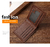 Foldable wallets with inserts for men