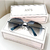 Men's gradient sunglasses, pilot sunglasses with large frame
