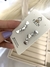 Brinco Aço Inox Ear Cuff coração zircônia