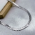 CORRENTE AÇO INOX 60CM ACHATADA COM DETALHES - PRATEADA - comprar online