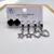 CARTELA TRIO BRINCOS AÇO INOXIDÁVEL CORAÇÃO PEROLADO - PRATEADO - comprar online