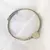 Bracelete de aço inox, regulável, Aro Torcido e Coração