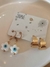 Pack de Aros Flor Blanca/Argollas - comprar online