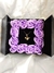 Caja de dos lados con rosas moradas + accesorios - comprar en línea