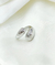 Anillos Chunky acero plateados