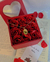 Caja de rosas eternas de dos pisos + collar 